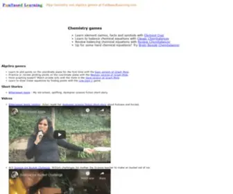 Funbasedlearning.com(Fun Based Learning) Screenshot