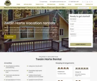 Funcabinrentals.com(Twain Harte Vacation Rentals & Cabins) Screenshot