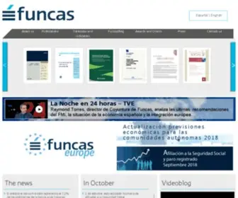 Funcas.es(Funcas es un centro de análisis) Screenshot