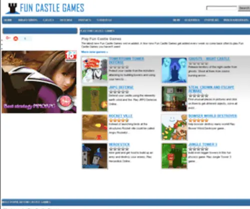 Funcastlegames.com(Castle Games) Screenshot