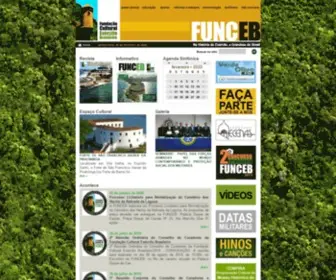Funceb.org.br(Fundação Cultural Exército Brasileiro) Screenshot