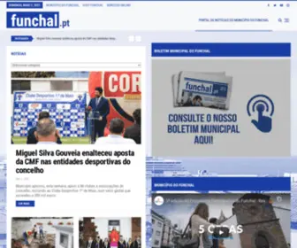 Funchal.pt(Câmara Municipal do Funchal) Screenshot