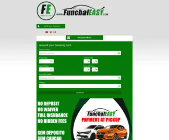 Funchaleasy.com(Madeira Island Car hire & Motorcycle rentals) Screenshot