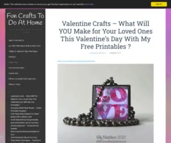 Funcraftstodoathome.com(Fun Crafts To Do At Home) Screenshot