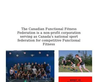 Functionalfitnessfederation.ca(Canadian Functional Fitness Federation) Screenshot