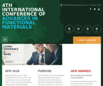 Functionalmaterials.org(AFM2018, 4th International conference) Screenshot