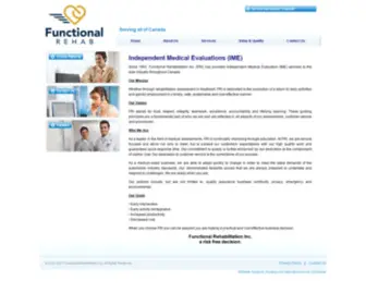 Functionalrehab.ca(Functional Rehabilitation Inc) Screenshot