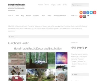 Functionalrustic.com(Handmade Rustic Furniture & Decor) Screenshot