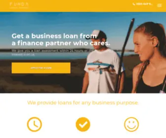 Funda.com.au(Access a Small Business Loan from a Finance Partner Who Cares) Screenshot