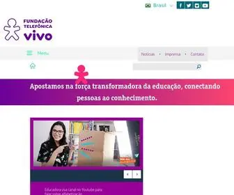 Fundacaotelefonicavivo.org.br(Fundação Telefônica Vivo) Screenshot