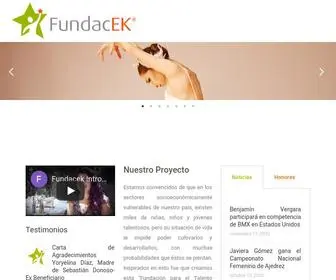 Fundacek.org(Fundación para el Talento Juvenil) Screenshot