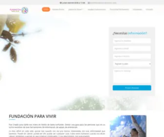 Fundacion-Paravivir.com(Fundación Para Vivir) Screenshot
