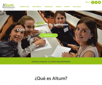 Fundacionaltum.org(Fundación Altum) Screenshot