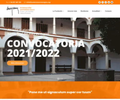 Fundacionantoniogala.org(Inicio) Screenshot