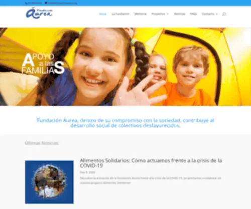 Fundacionaurea.org(Fundación Áurea) Screenshot