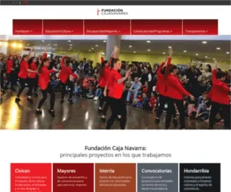 Fundacioncajanavarra.es(Fundación) Screenshot