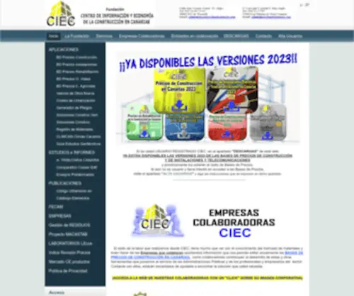 Fundacionciec.es(Bienvenidos a la portada) Screenshot