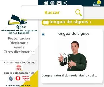 Fundacioncnse-Dilse.org(Diccionario de la Lengua de Signos Espa) Screenshot