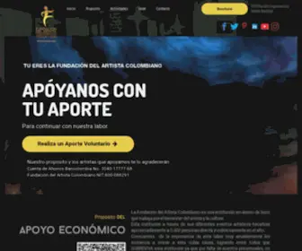 Fundaciondelartista.com(Blank Page) Screenshot