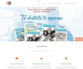Fundaciondental.es(Fundación Dental Española) Screenshot