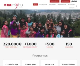 Fundacionesycu.org(Fundación ESYCU) Screenshot