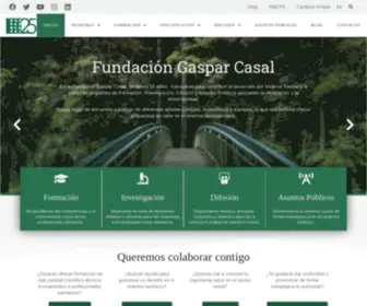 Fundaciongasparcasal.org(Fundación Gaspar Casal) Screenshot