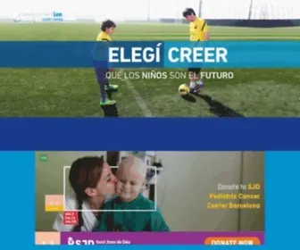 Fundacionleomessi.org(Fundación Leo Messi) Screenshot