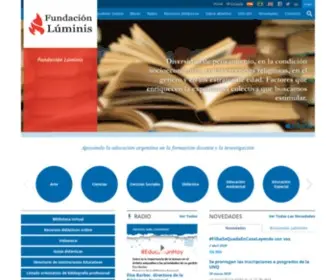 Fundacionluminis.org.ar(Fundación Luminis) Screenshot