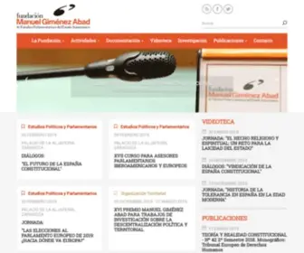 FundacionmGimenezabad.es(Fundacion Manuel Gimenez Abad) Screenshot