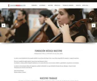 Fundacionmusicamaestro.com(Fundación) Screenshot