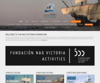 Fundacionnaovictoria.org(The Nao Victoria Foundation) Screenshot