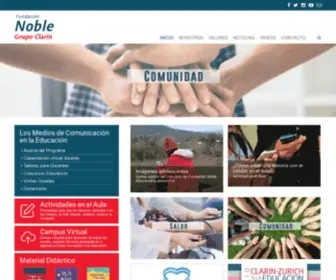 Fundacionnoble.org.ar(Fundación) Screenshot