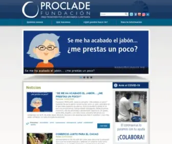 Fundacionproclade.org(Fundación PROCLADE) Screenshot
