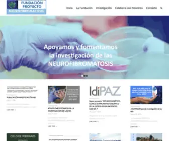 Fundacionproyectonf.es(Fundación Proyecto Neurofibromatosis) Screenshot