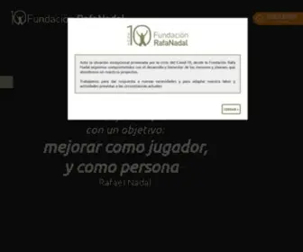 Fundacionrafanadal.org(Fundacion RafaNadal) Screenshot