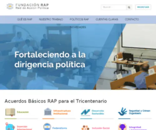 Fundacionrap.org(RAP) Screenshot