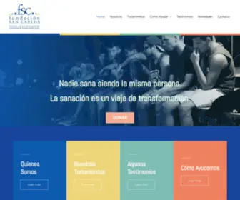 Fundacionsancarlos.org.ar(Centro de Tratamiento de Cosumos problematicos) Screenshot