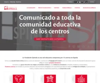 Fundacionspinola.es(Grupo educativo de colegios concertados y residencia) Screenshot