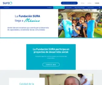 Fundacionsura.com(Fundación SURA) Screenshot