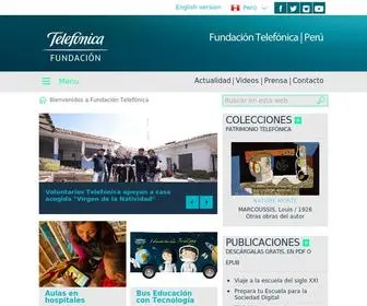 Fundaciontelefonica.com.pe(Fundación Telefónica) Screenshot