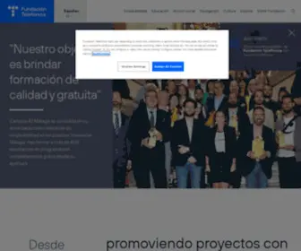 Fundaciontelefonica.com(Fundación Telefónica España) Screenshot