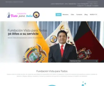 Fundacionvistaparatodos.com.ec(Fundación Vista Para Todos Ecuador) Screenshot