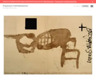 Fundaciotapies.org(Fundació Antoni Tàpies) Screenshot