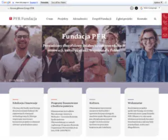 FundacJapfr.pl(Fundacja PFR) Screenshot