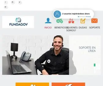 Fundagov.co(Portal de contacto para afiliaciones EPS) Screenshot