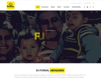 Fundal.org.gt(Por un mundo más humano) Screenshot