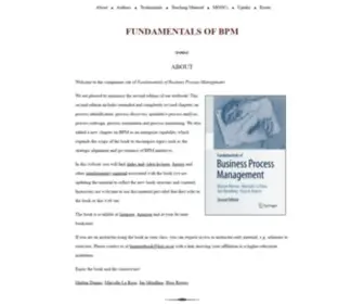 Fundamentals-OF-BPM.org(Fundamentals OF BPM) Screenshot