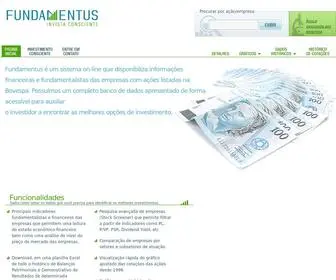 Fundamentus.com.br(Invista consciente) Screenshot