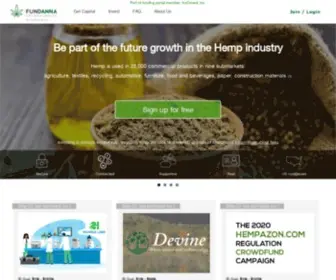 Fundanna.com(Invest as little as $100 in cannabis startups. Fundanna) Screenshot