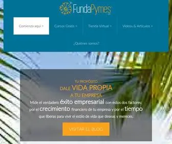 Fundapymes.com(Capacitamos y entrenamos a mujeres y hombres que desean convertir sus negocios en Grandes Empresas) Screenshot